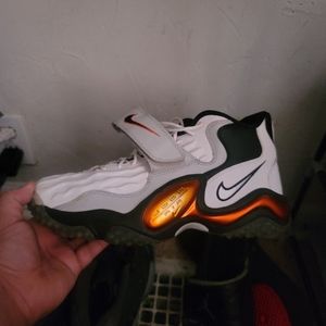 Nike Barry Sanders white and orange (strap edition) sz 11